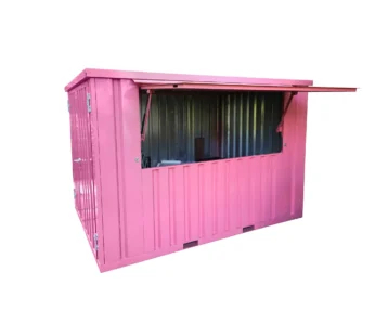 Contenedor Barra Desmontable XL 3×2 m Rosa RAL 3015
