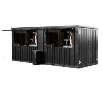 Contenedor Barra Desmontable 6×2 metros XL Negro RAL 9005