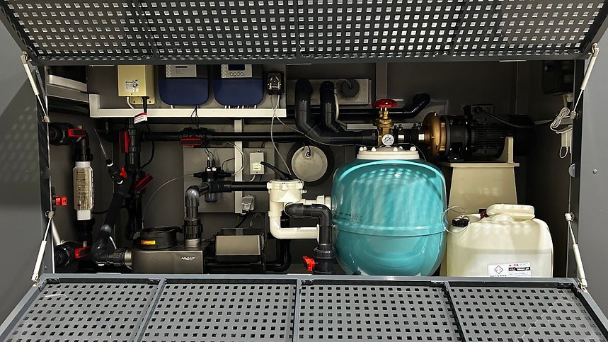 Piscina de polipropileno de 6,5 mx 2,5 m con ventana de 4 m – Image 5