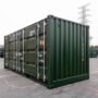 Contenedor Verde de 20 Pies con Lado Abierto