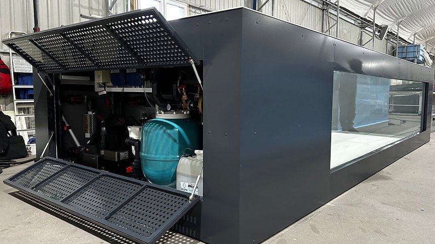 Piscina de polipropileno de 6,5 mx 2,5 m con ventana de 4 m – Image 4