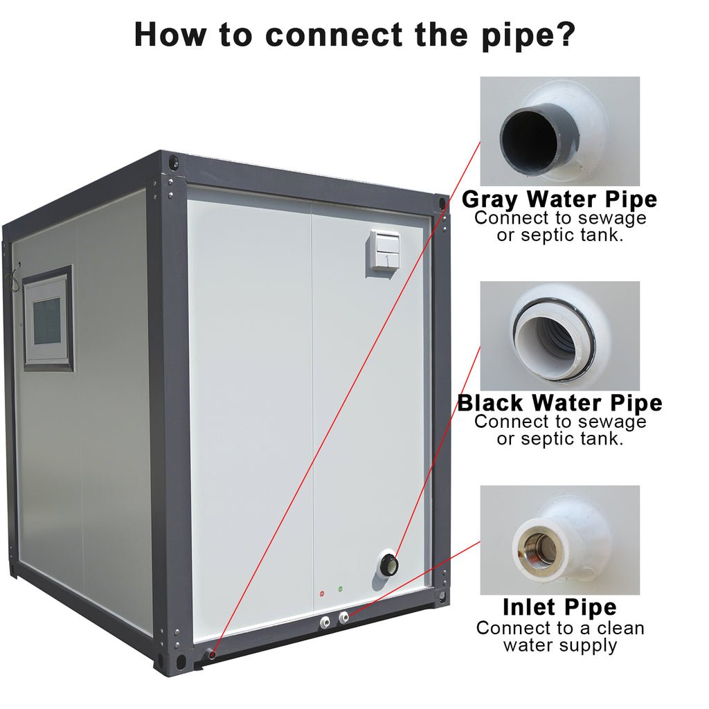 Inodoro Portátil con Cortina de Ducha – Image 2