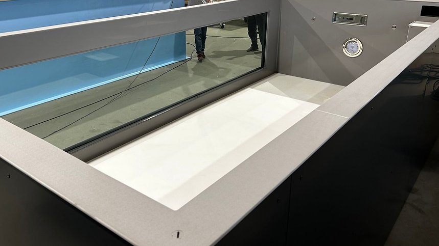 Piscina de polipropileno de 6,5 mx 2,5 m con ventana de 4 m – Image 2