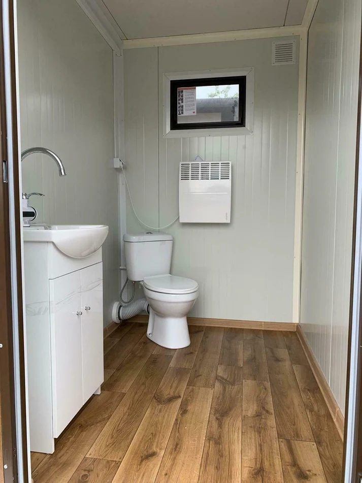 Contenedor sanitario doble con depósito de residuos. – Image 7