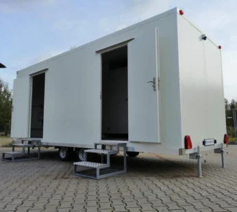 Remolque WC con doble WC 6×2,40 metros.