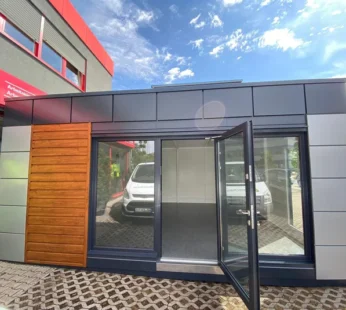 Contenedor de oficina tipo « London » 6,00 x 4,70 m